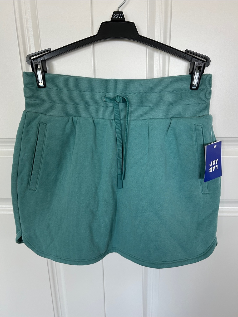JoyLab Teal Green Drawstring Skort with Pockets